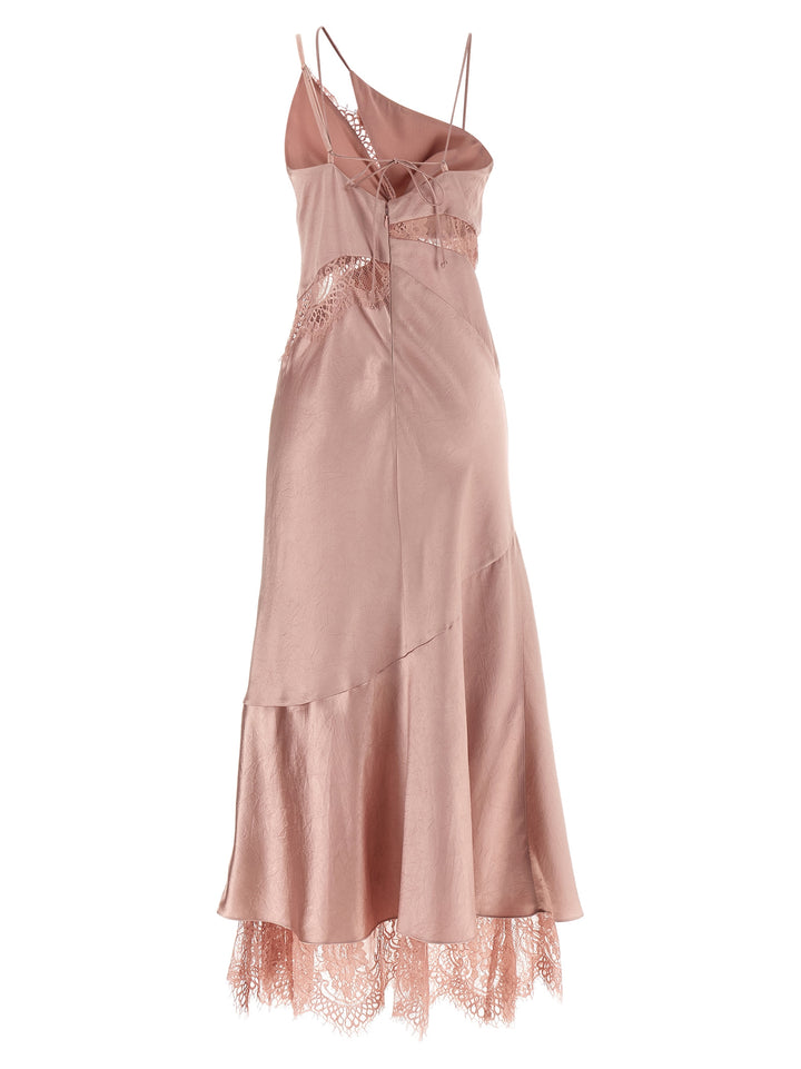 Pinko Satin And Lace Dress Dresses - Pink | c1830b269024fc23420d69c84d7e9a6f6c764e03