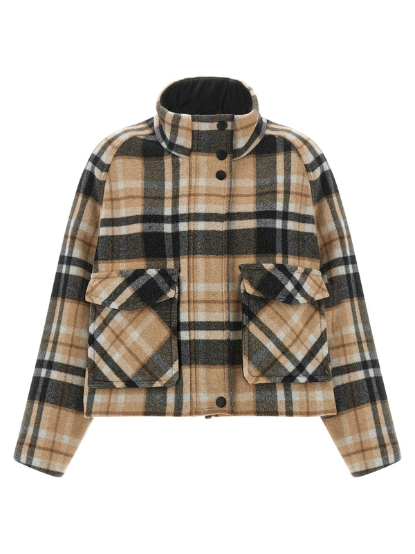 Caban Check Coats And Trench Coats Multicolor