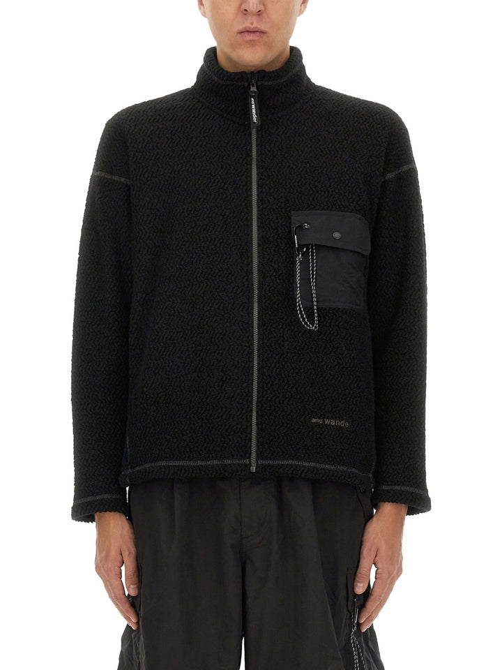 And Wander Sweatshirts - Black | Wanan Luxury