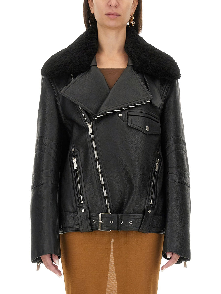 Saint Laurent Leather Jackets - Black | 7c3166cb056814f8f2d0230016ce7d8270e93ddb