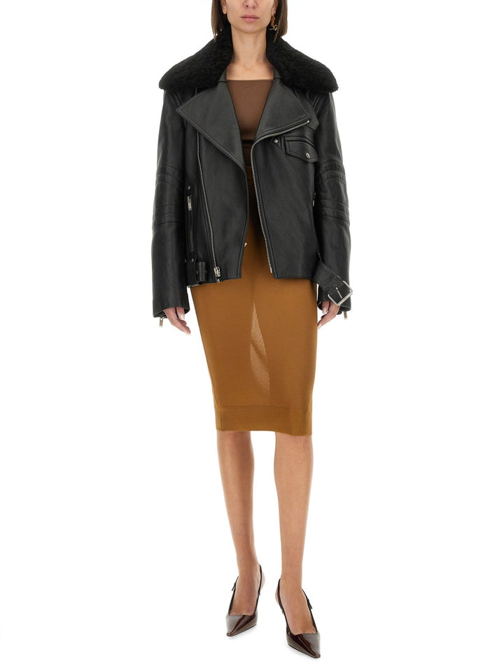 Saint Laurent Leather Jackets - Black | 23e315b19b3e06be3833fb3e794a9e99cb5c5ed8