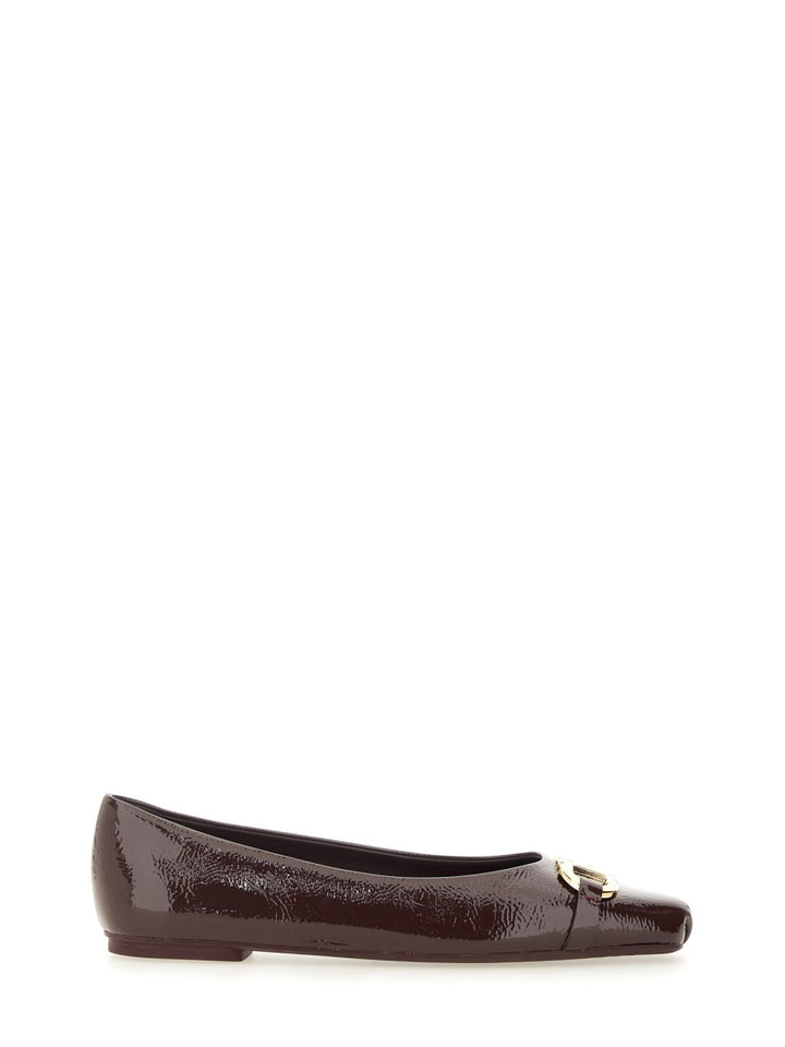 Ferragamo Flat Shoes - Burgundy | Wanan Luxury