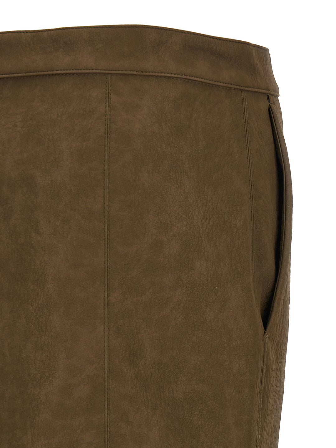 Pinko Skirt With Side Zip Skirts - Brown | f249b2787acdae1c39367057e243e0f79c8b02dc
