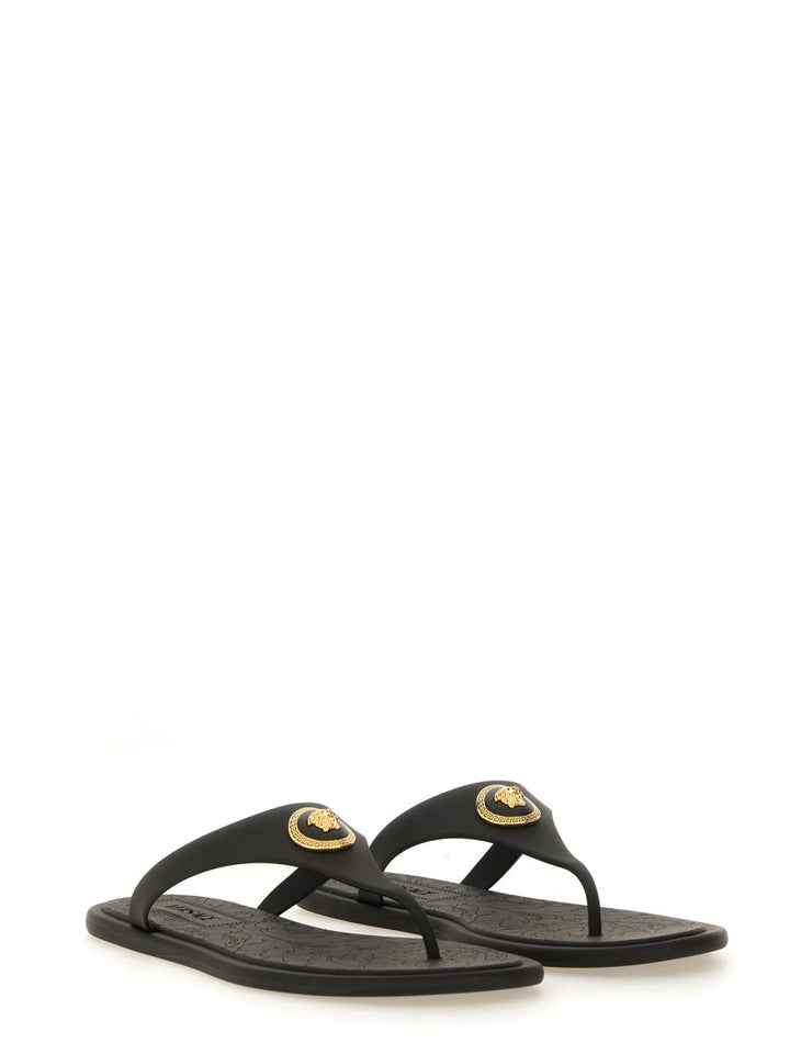 Versace Sandals - Black | Wanan Luxury