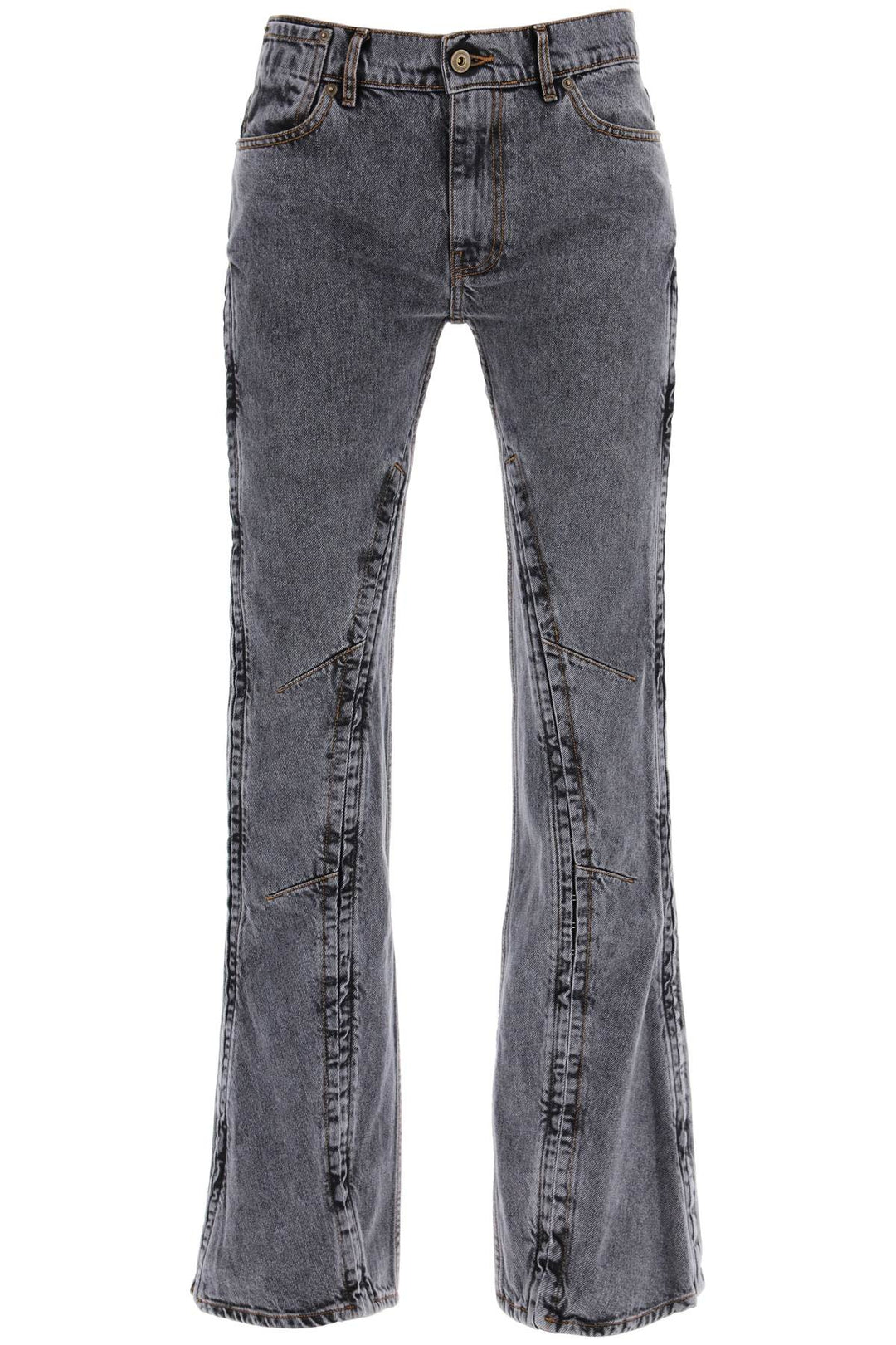 Hook And Eye Flared Jeans