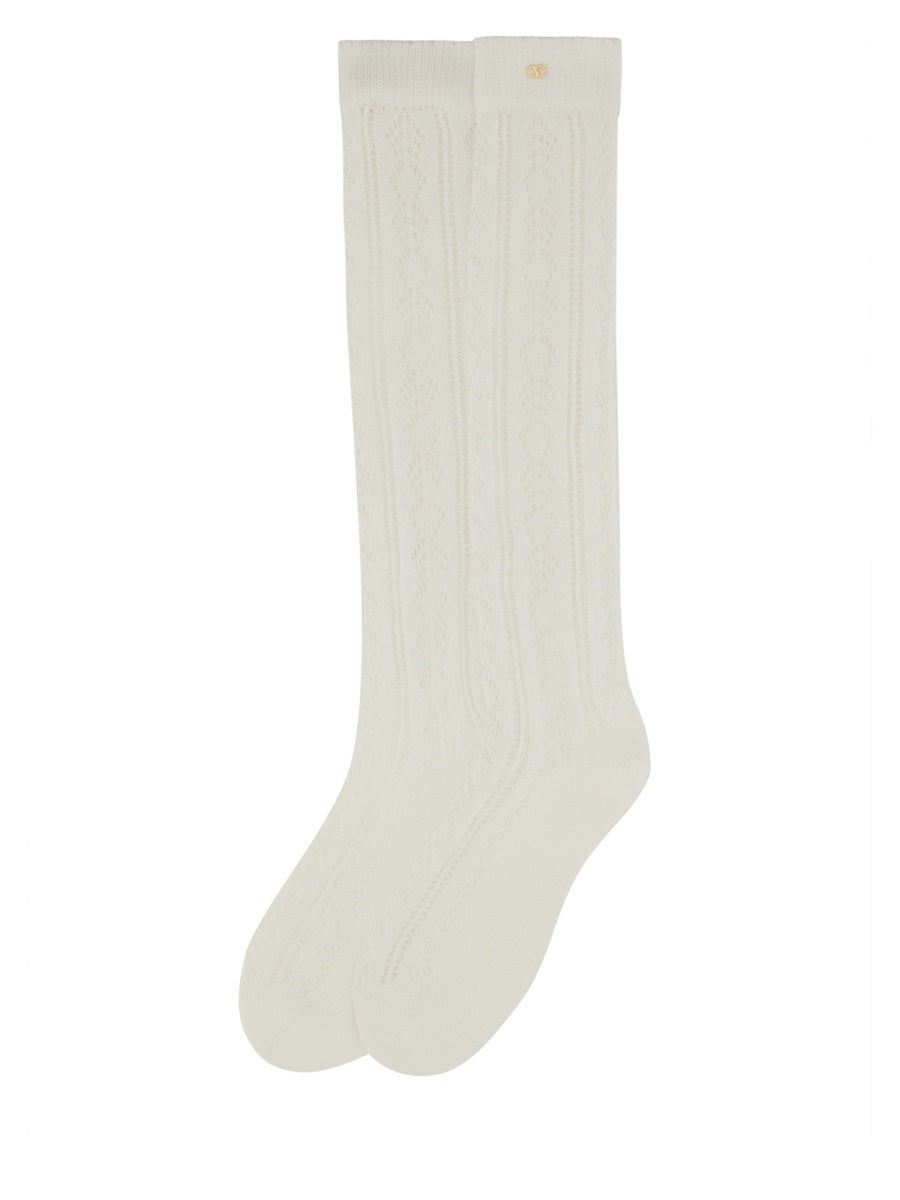 Valentino Garavani Socks - White | Wanan Luxury