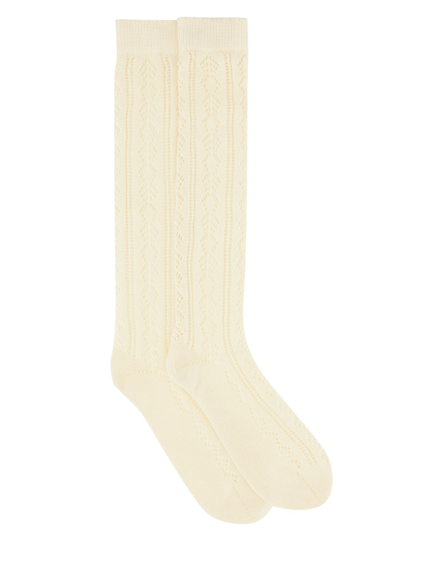 Valentino Garavani Socks - Beige | Wanan Luxury