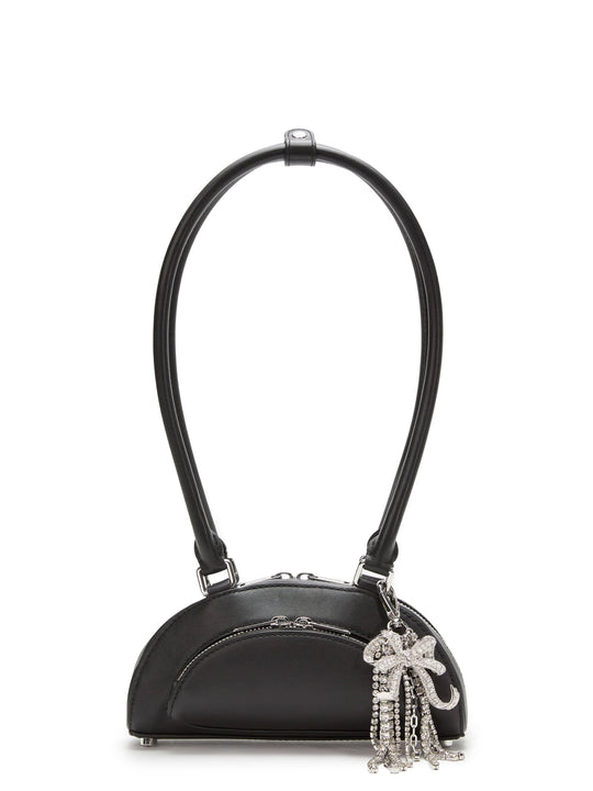 Leather Shoulder Bag With Charms