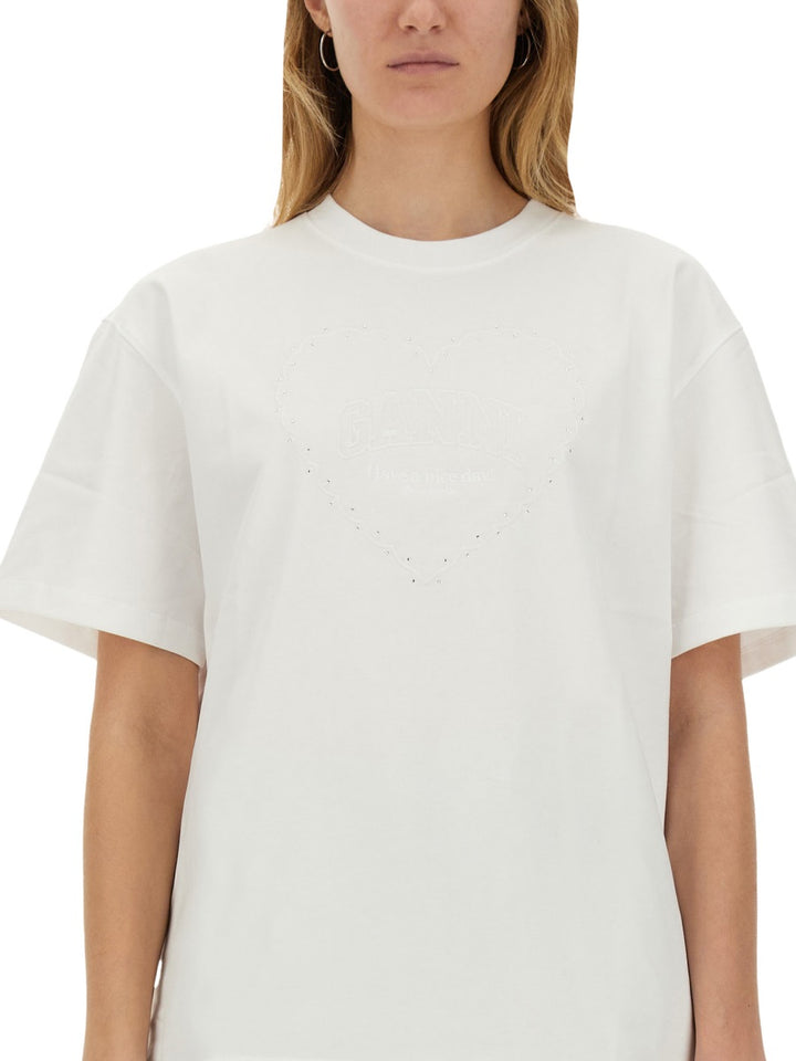 Ganni T shirts - White | Wanan Luxury