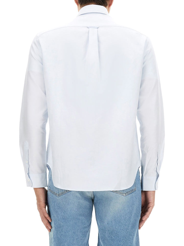 Maison Kitsuné Shirts - White, Light Blue | Wanan Luxury