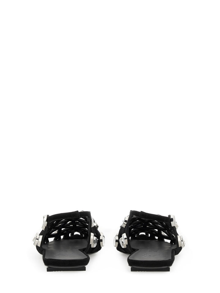 The Attico Flat Shoes - Black | Wanan Luxury