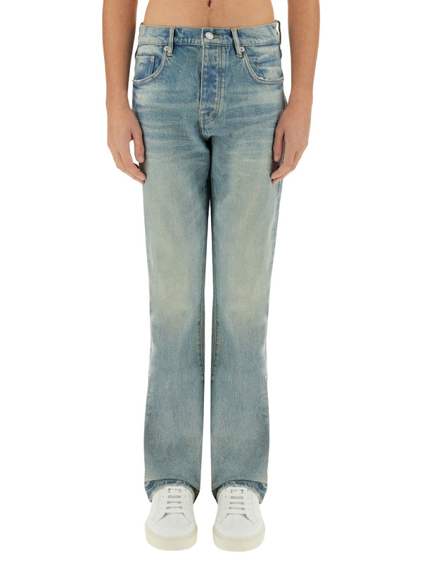 "Coated Flare" Jeans
