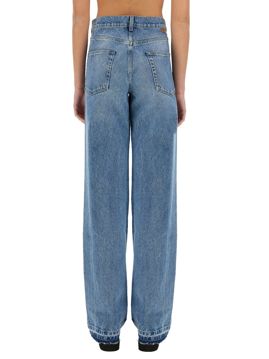 デニム・ジーパン STELLA MCCARTNEY Women Denim Pants 6D03393SQH104545 BLUE Stella McCartney Denim - Blue | Wanan Luxury