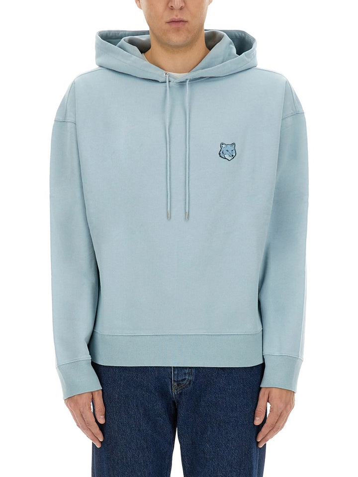 Maison Kitsuné Sweatshirts - White, Light Blue | Wanan Luxury