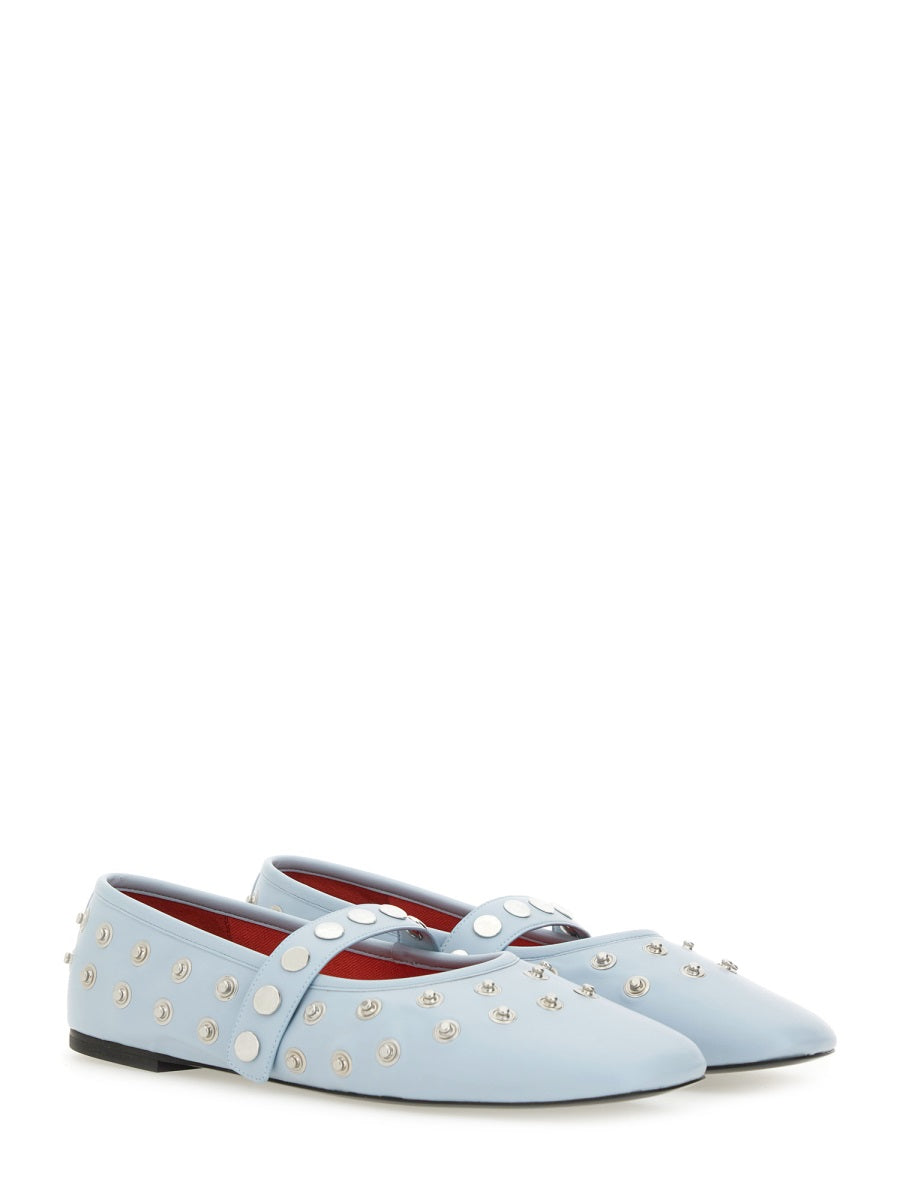 Stella McCartney Flat Shoes - White, Light Blue | Wanan Luxury