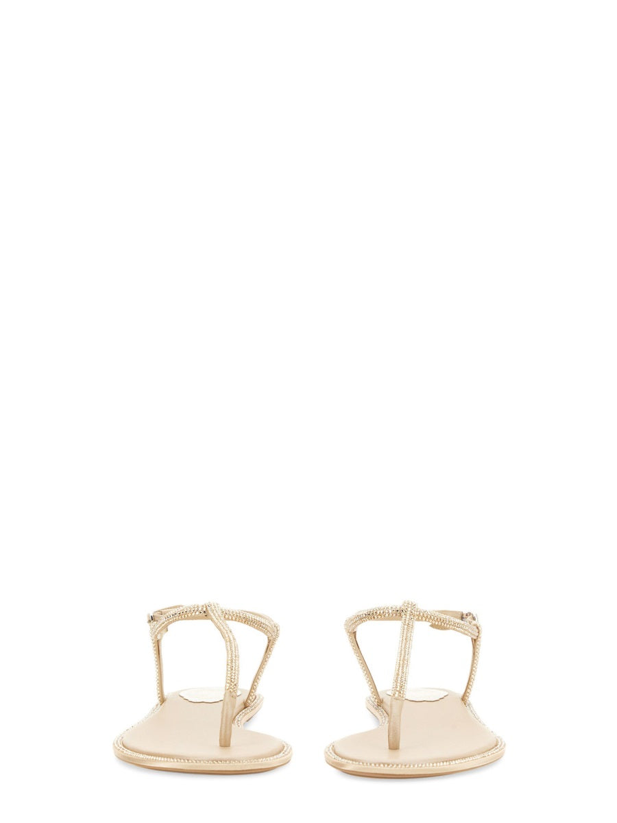 Rene Caovilla Sandals - Gold | 3243384b42c1a7ba4fa7295a614fba3d6a10b540