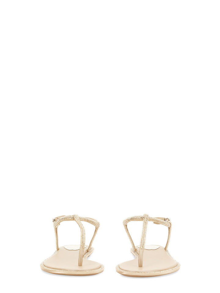 Rene Caovilla Sandals - Gold | 3243384b42c1a7ba4fa7295a614fba3d6a10b540