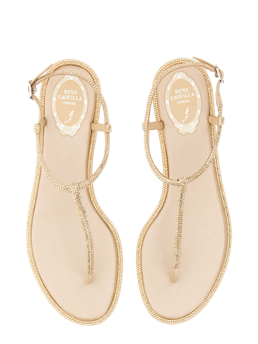 Rene Caovilla Sandals - Gold | c5cf54103b2bbd4db3ae61737831cf641a0ec3f9