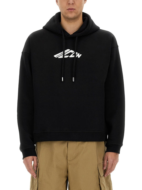 Sweatshirt With Logo Print