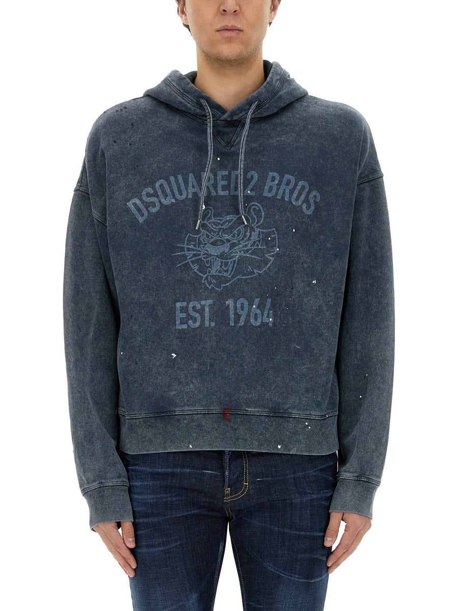 Dsquared2 Sweatshirts - Blue | Wanan Luxury