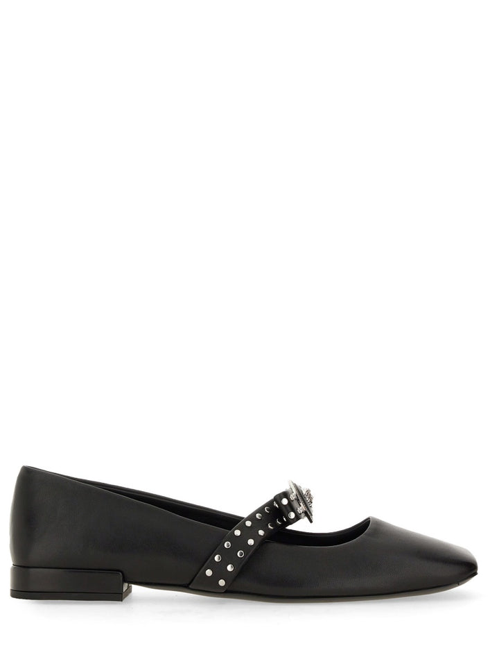 Versace Flat Shoes - Black | Wanan Luxury