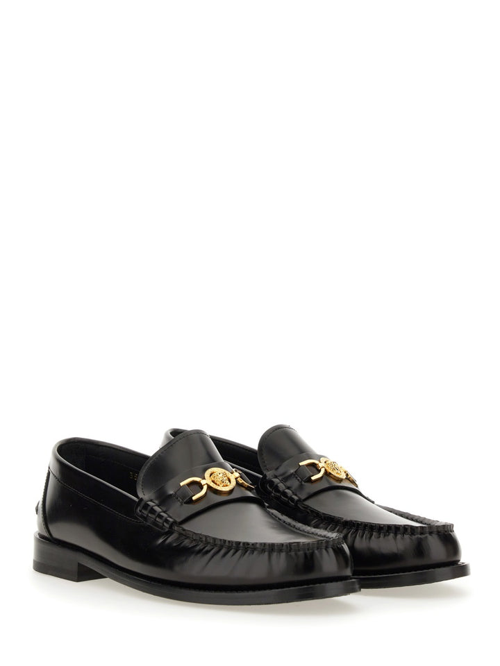 Versace Loafers - Black | Wanan Luxury