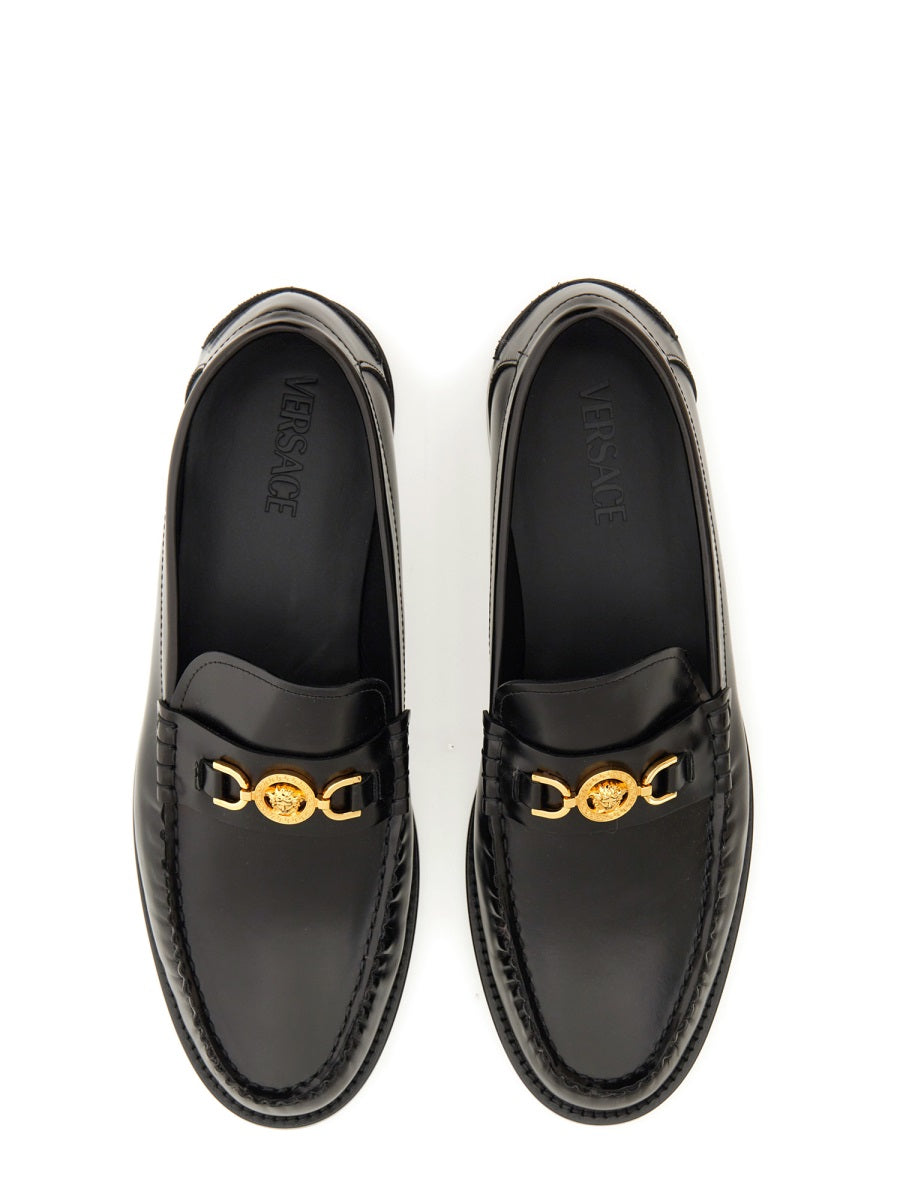 Versace Loafers - Black | Wanan Luxury