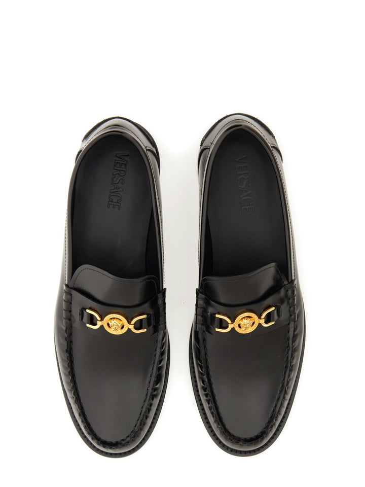Versace Loafers - Black | Wanan Luxury