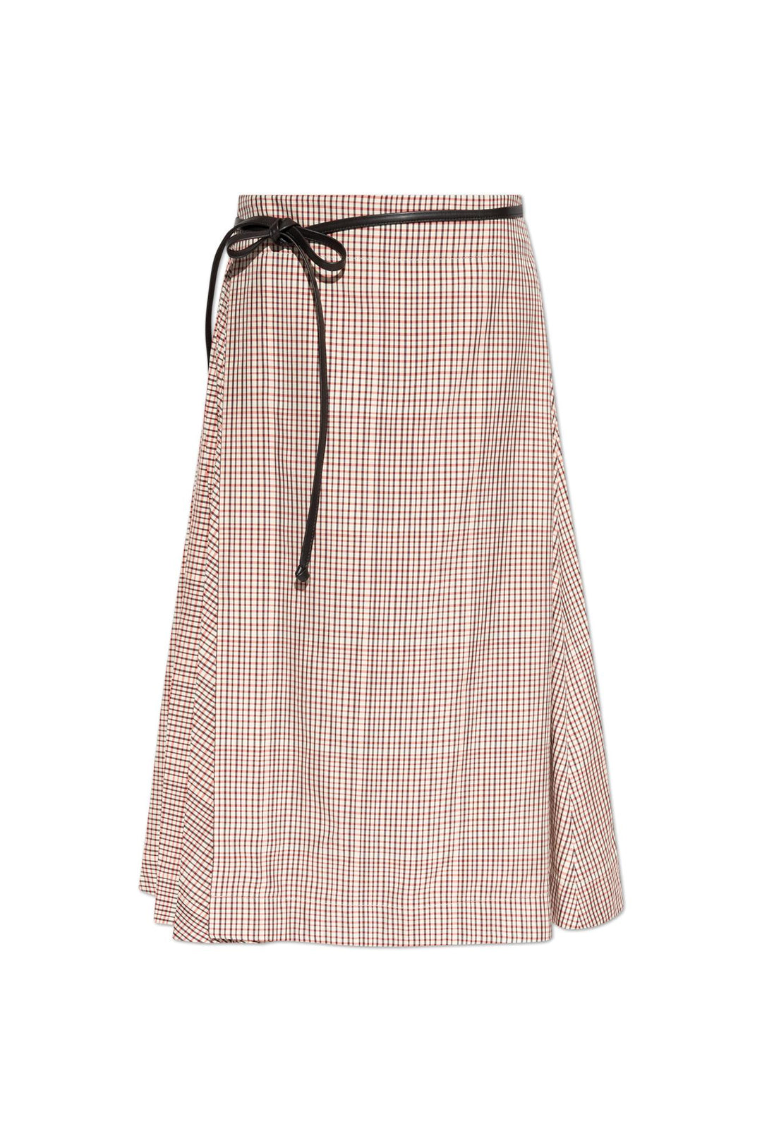 Checked Midi Skirt Skirts Multicolor