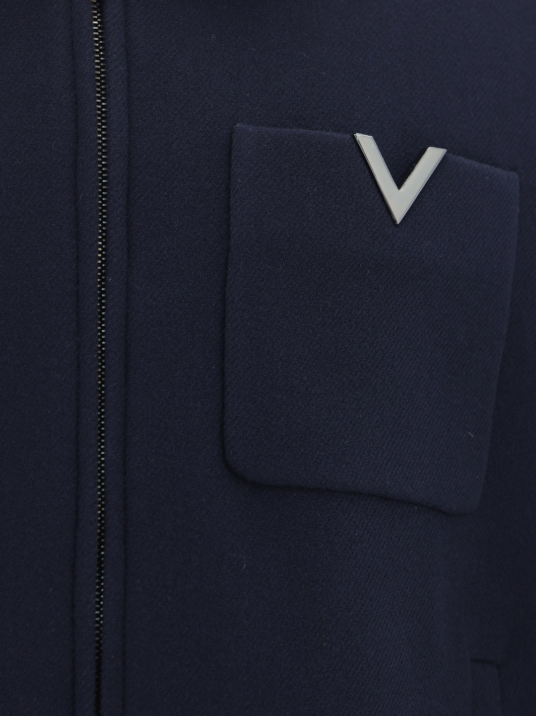 GIUBBINO | V DETAIL | TEXTURED WOOL COAT