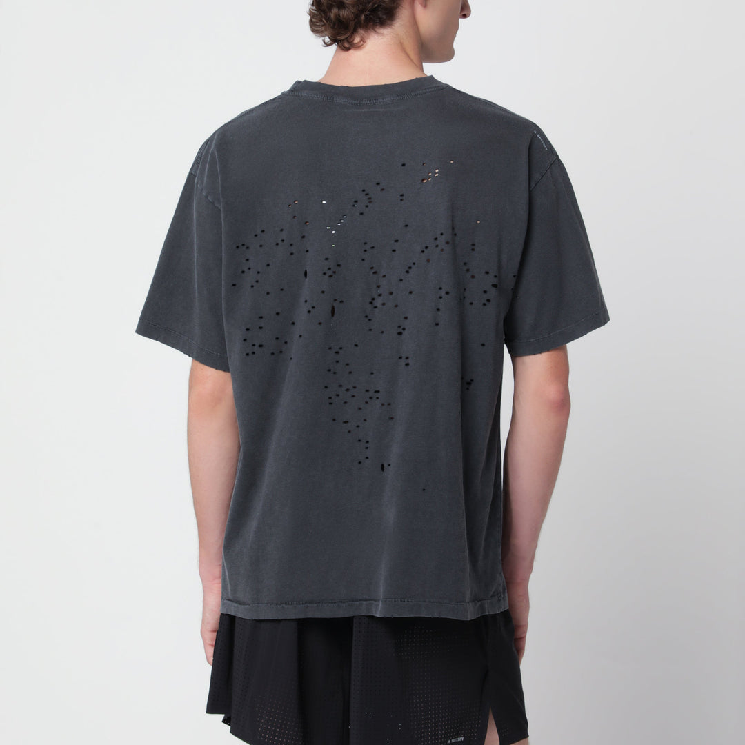 Satisfy Aged Black Moth Tech T-Shirt In Cotton