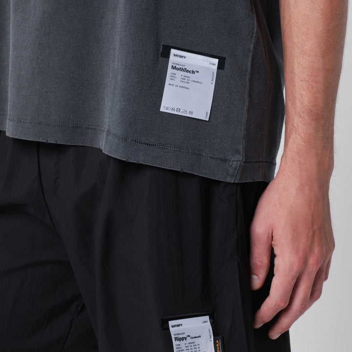 Satisfy Aged Black Moth Tech T-Shirt In Cotton
