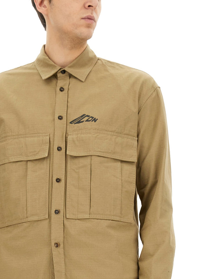 Dsquared2 Shirts - Brown | Wanan Luxury