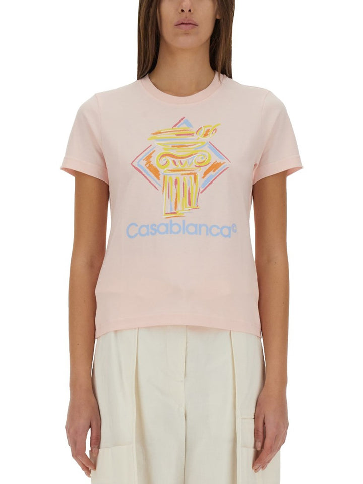 Casablanca T shirts - Pink | Wanan Luxury