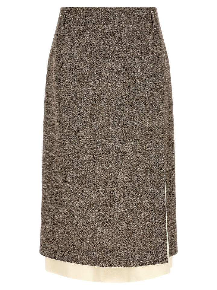 Tela Multi-Layer Hem Skirt Skirts - Beige | a4543f77664dd0282ca3fed6c5164aeae1f7d697