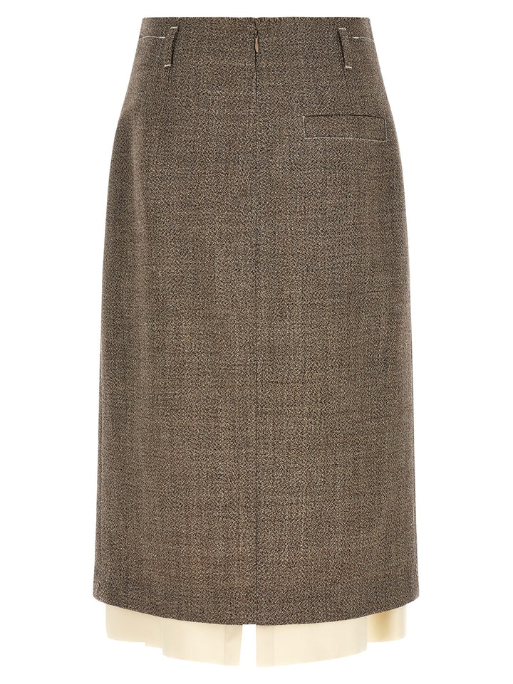 Tela Multi-Layer Hem Skirt Skirts - Beige | c824bfc9726f8f1b73eaf0d93faf9161f37ec605