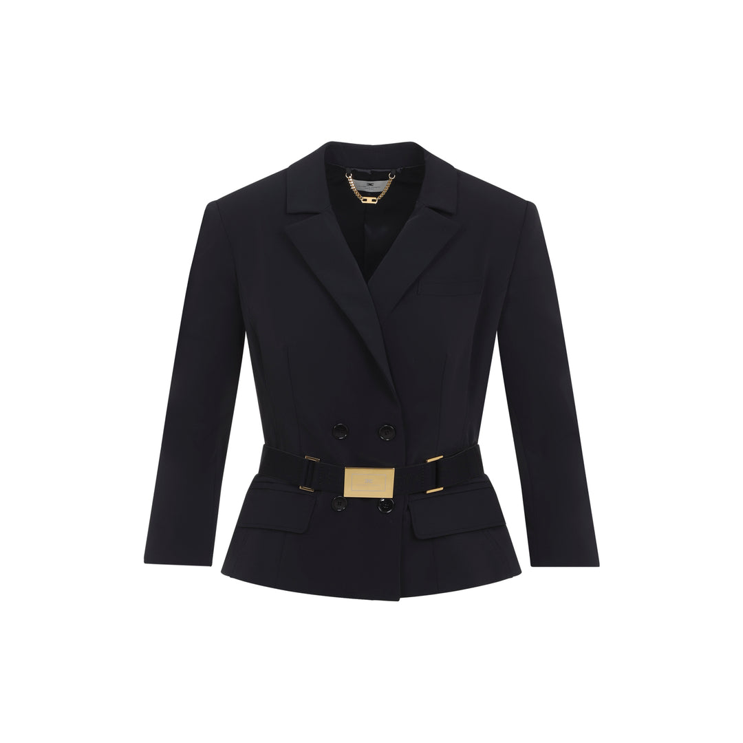 Elisabetta Franchi Jackets - Black | af448b051ef5bce45b41f9d2fdfd493c90ddd59b