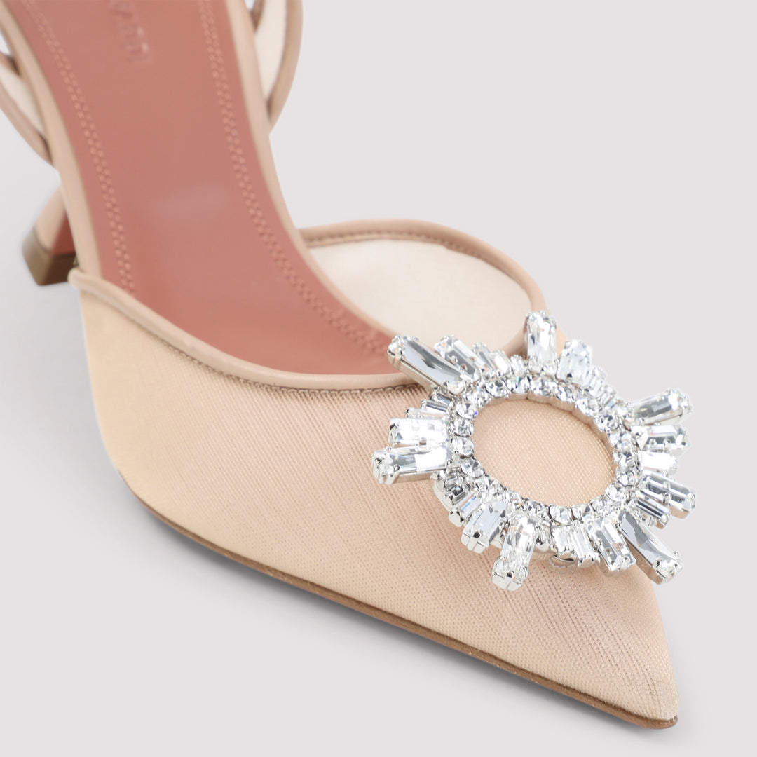 Amina Muaddi Mules - Nude & Neutrals | daaeb8fed6dcdea78cfb134450b9d884209551ee