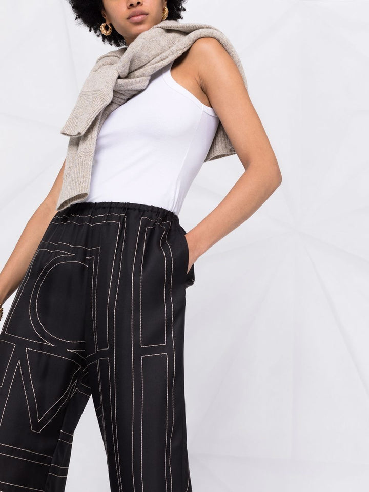 Toteme Pre Trousers - Blacks and greys | 369b31f96277eafdc245afba8cbe55806794b912