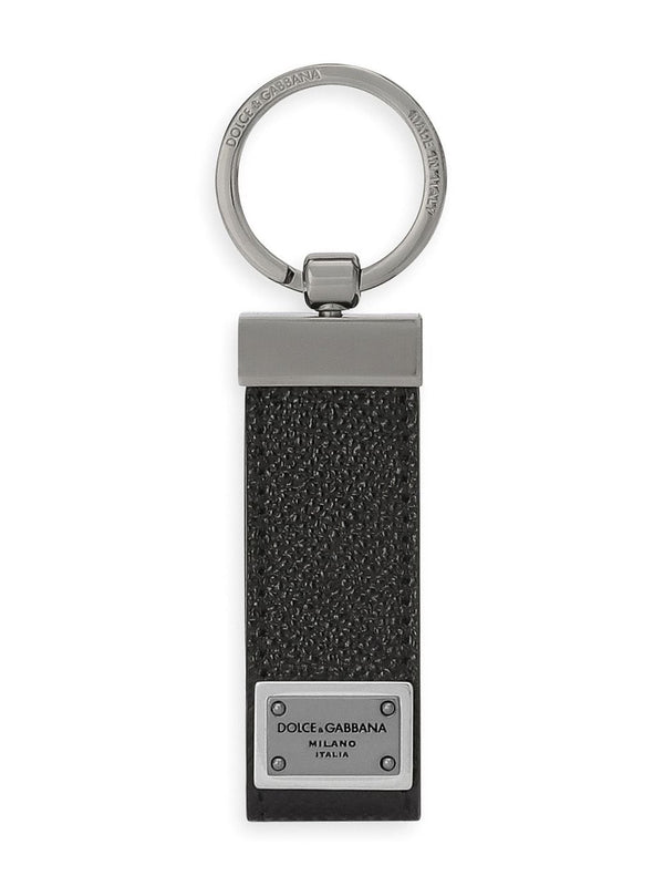 Logo Leather Key Holder