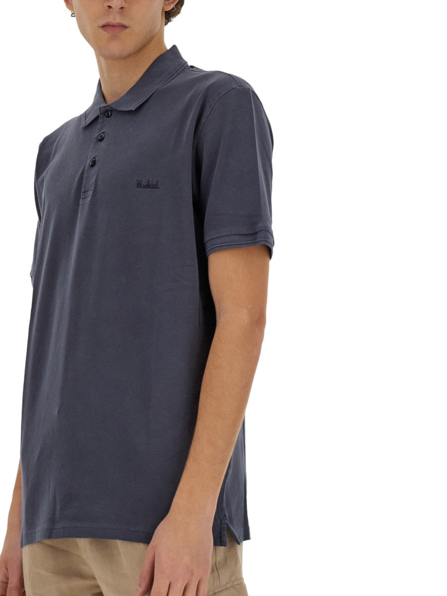 Woolrich Polo - Blue | Wanan Luxury