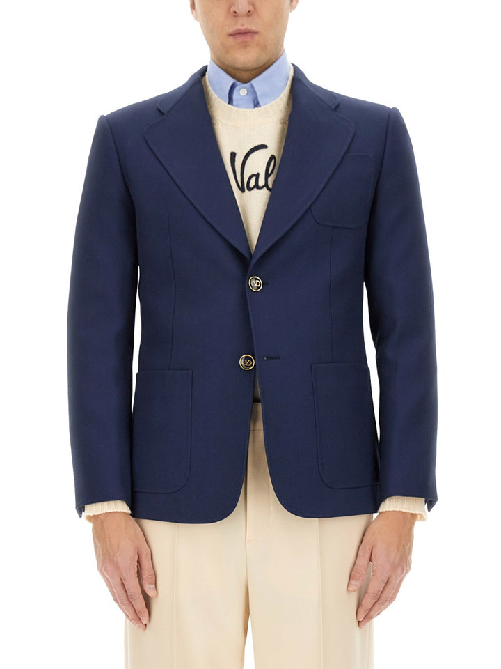 Valentino Garavani Jackets - Blue | Wanan Luxury