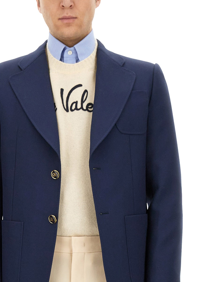 Valentino Garavani Jackets - Blue | Wanan Luxury