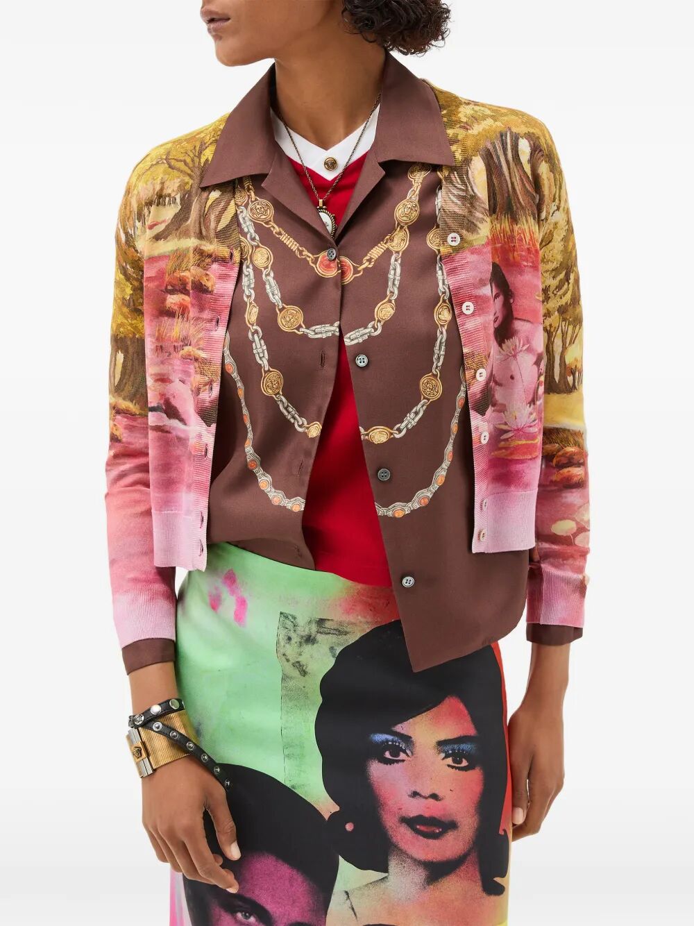Versace Cardigan - Multicolour | 768b6f300a84e837ad9bd40c2b96bcfe3c8de8d8