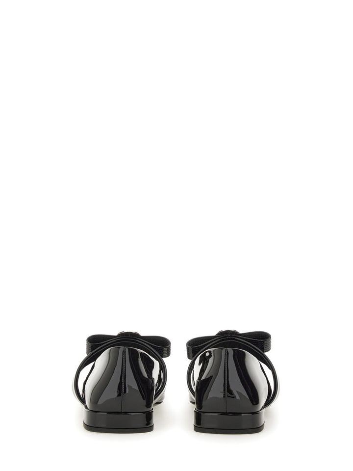 Versace Flat Shoes - Black | Wanan Luxury