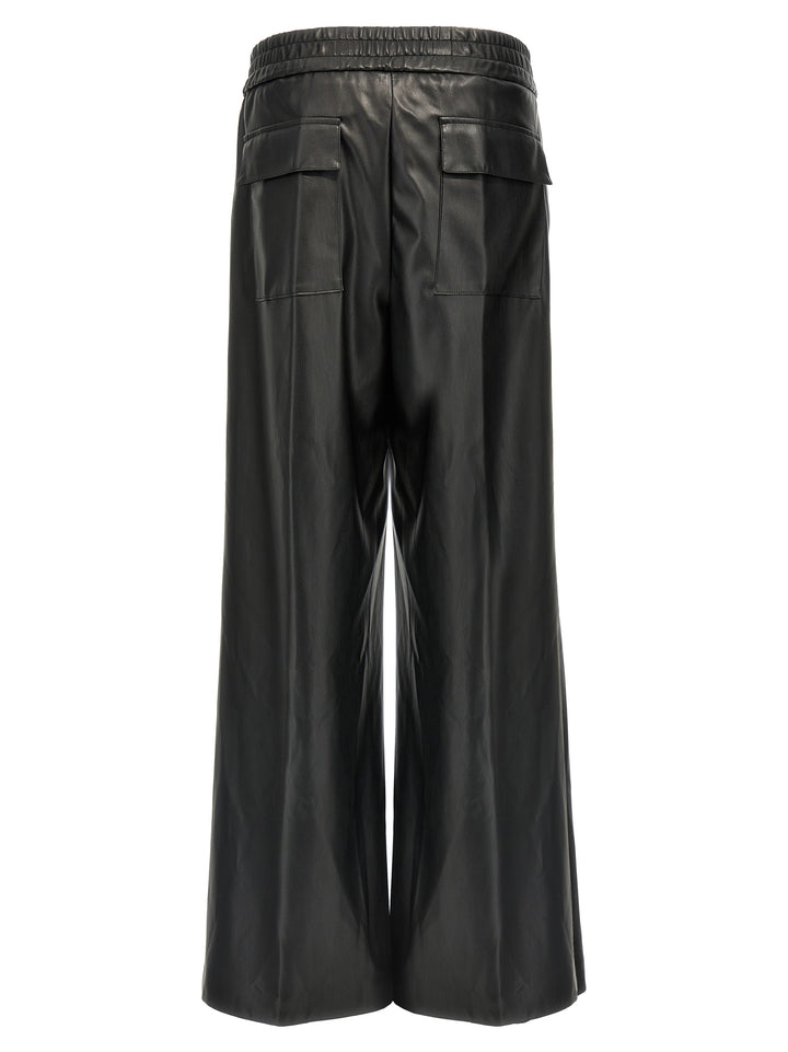 Faux Leather Trousers Pants Black