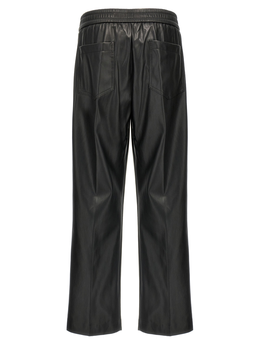 Faux Leather Trousers Pants Black