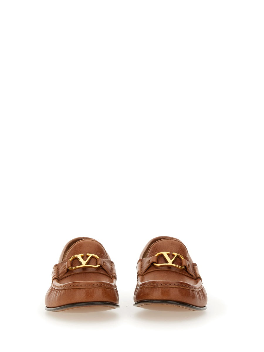Valentino Garavani Loafers - Brown | Wanan Luxury