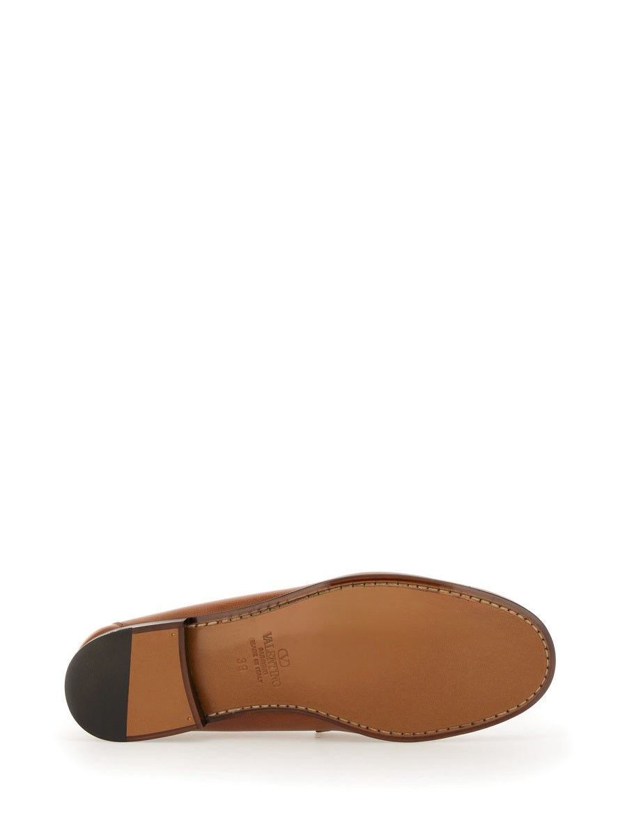 Valentino Garavani Loafers - Brown | Wanan Luxury