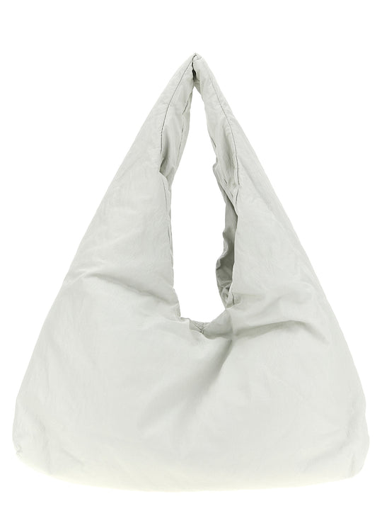 Knit Hobo Shoulder Bags White